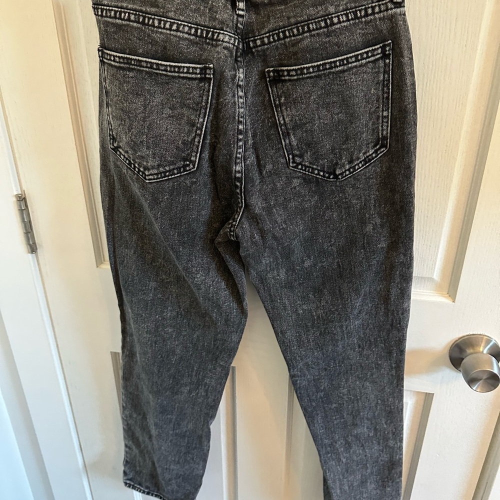 Pacsun Black Wash High-Rise Straight-Leg Jeans Size 26